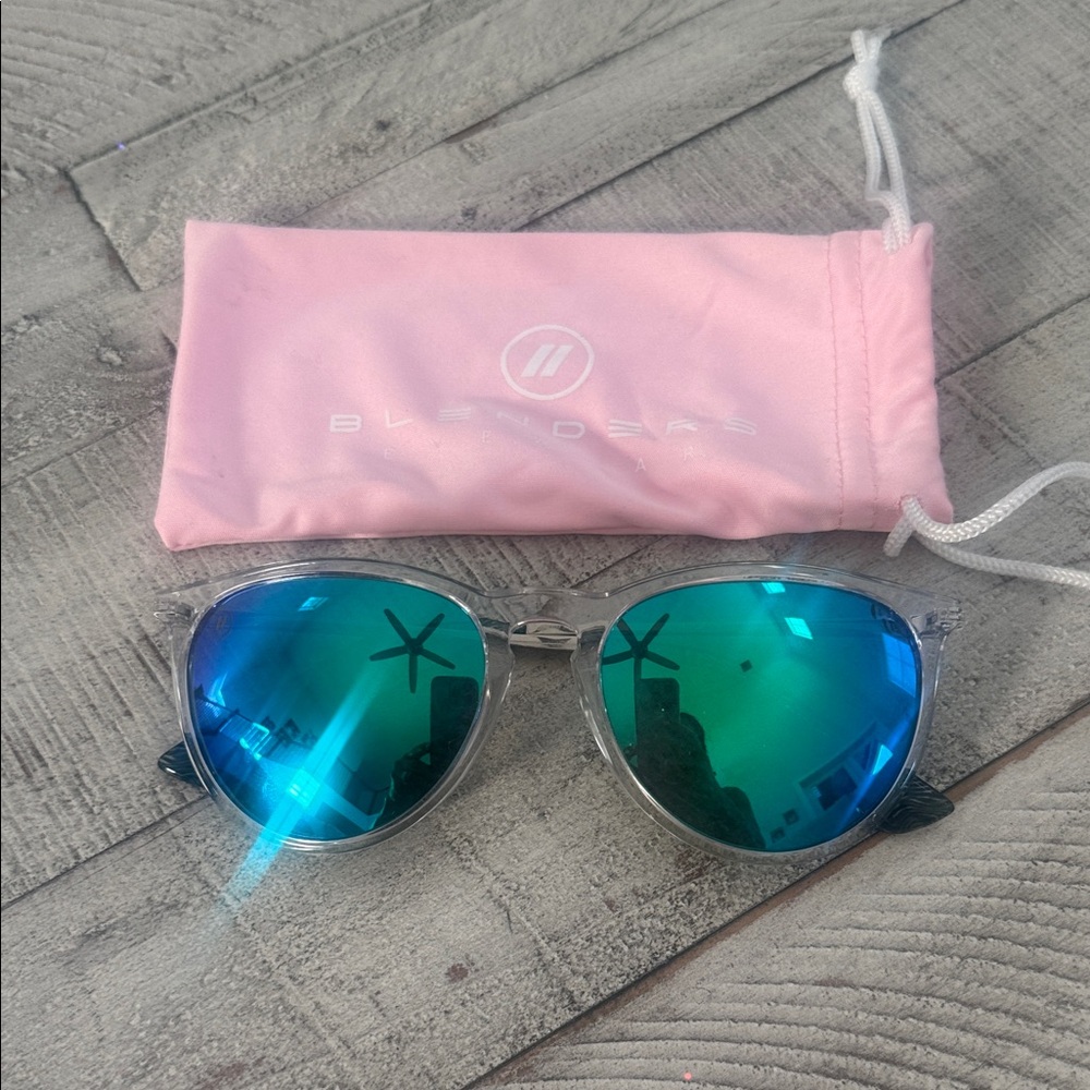 Blenders Green and Silver Women's Sunglasses